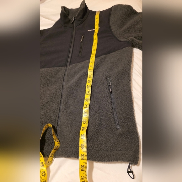 MERRELL Fleece Jacket Mens Large Full Zip Pockets Outdoors Y2K Preppy Gorpcore - Picture 9 of 10